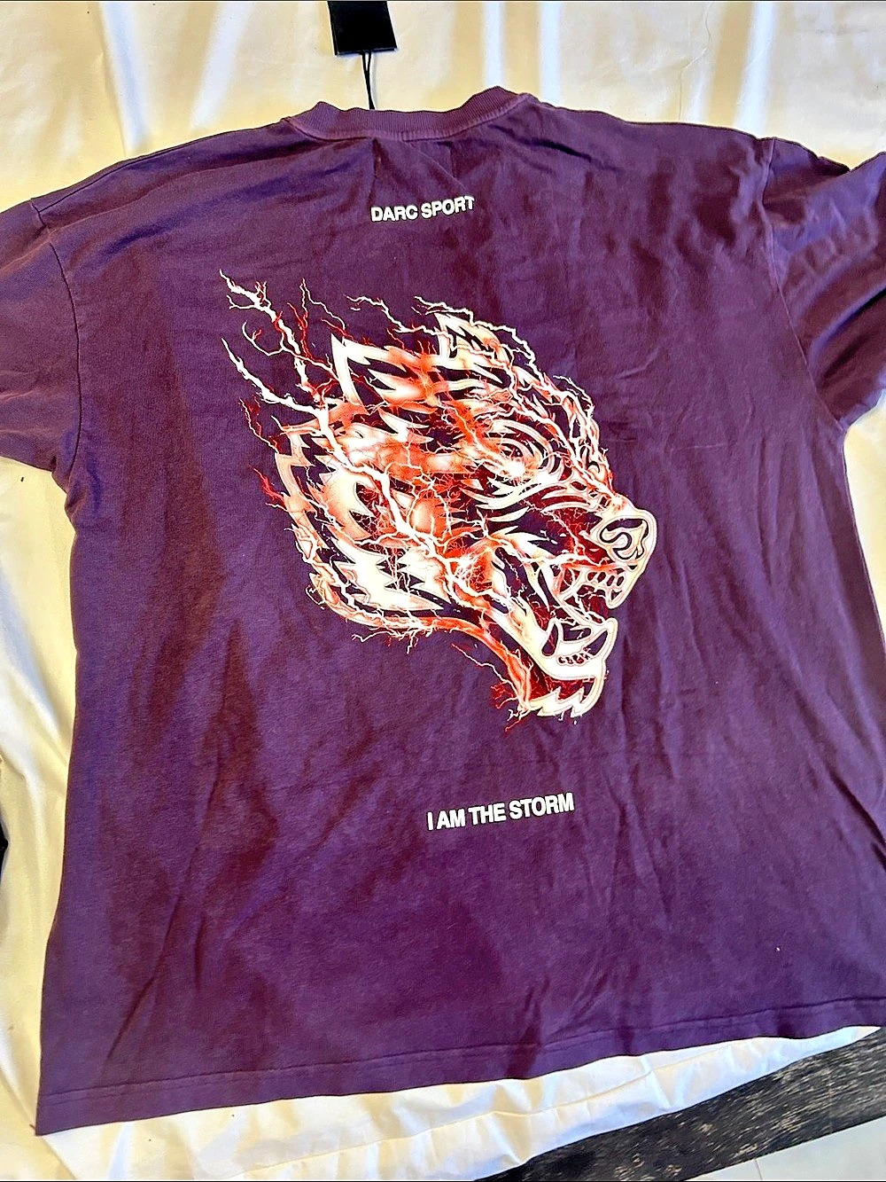 Darc Sport I Am The Storm Wolf Tee Graphic Short Sleeve Tee XL